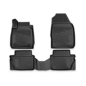 Ford Fiesta Floor Mats - Omac - Rubber TPE - Black - '11-'19